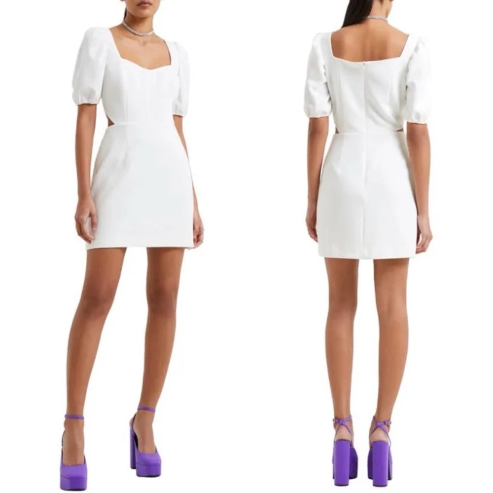 Sweetheart Puff Sleeve mini Dress - 0